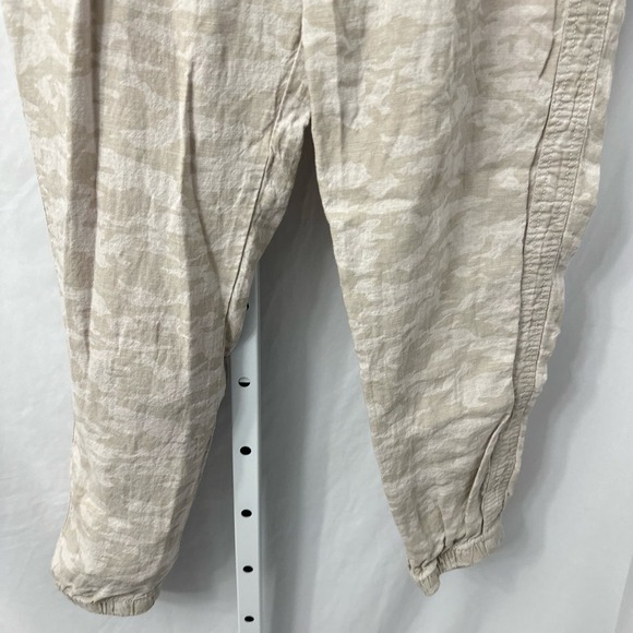 Athleta Cabo Tide Linen Jogger Women’s‎ 10 Beige Camo - Picture 8 of 11